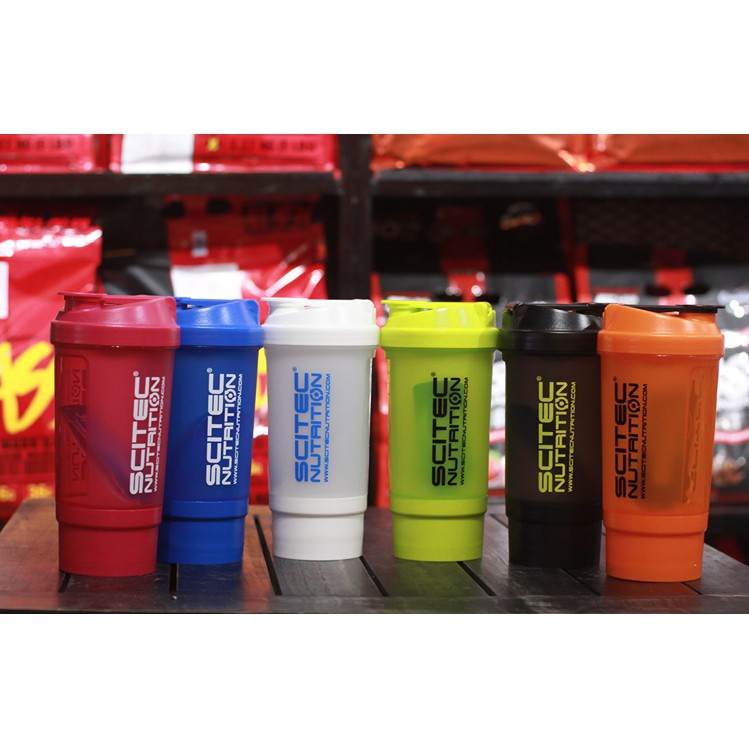 BÌNH LẮC SCITEC TRAVELLER SHAKER CÓ NGĂN PHỤ  CHUẨN EU CHÍNH HÃNG SHAPE