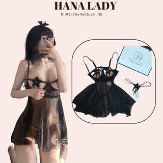 Váy ngủ sexy hai dây xuyên thấu siêu mỏng hở ngực quyến rũ khiêu gợi VN429