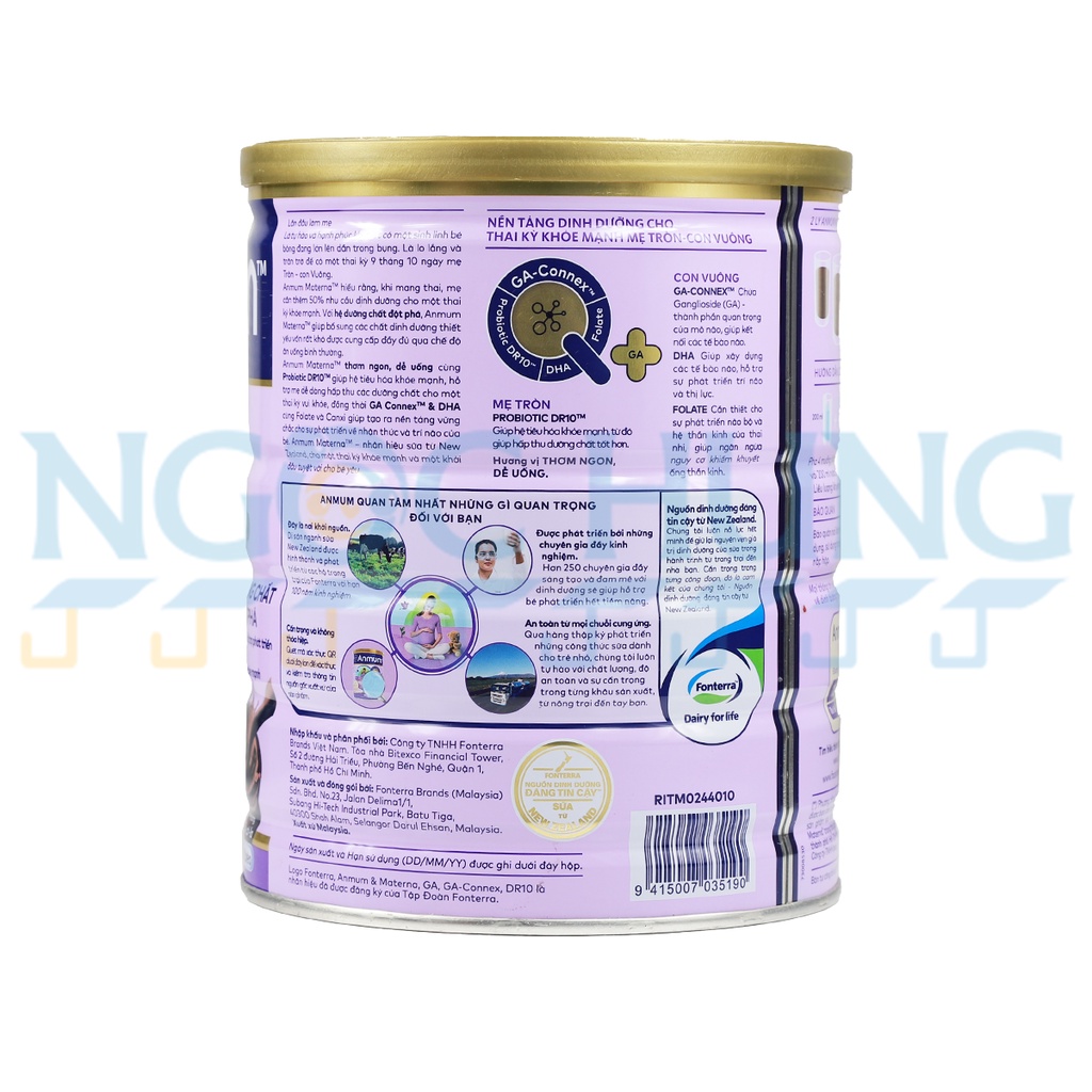 Sữa bột Anmum Martena Hương Socola 800g