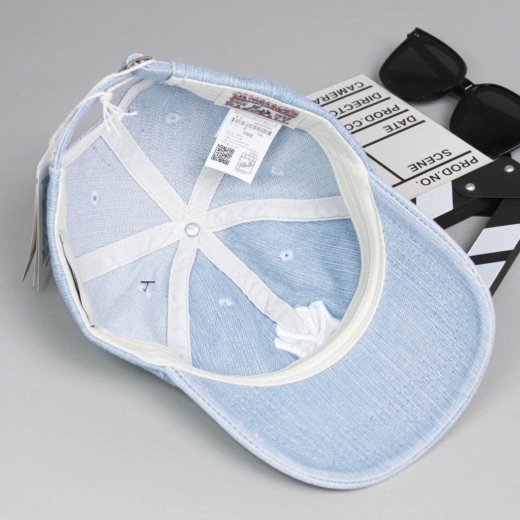 NÓN LƯỠI TRAI M L B NEW YORK CHẤT JEAN DENIM SIÊU CHẤT, FORM THỂ THAO