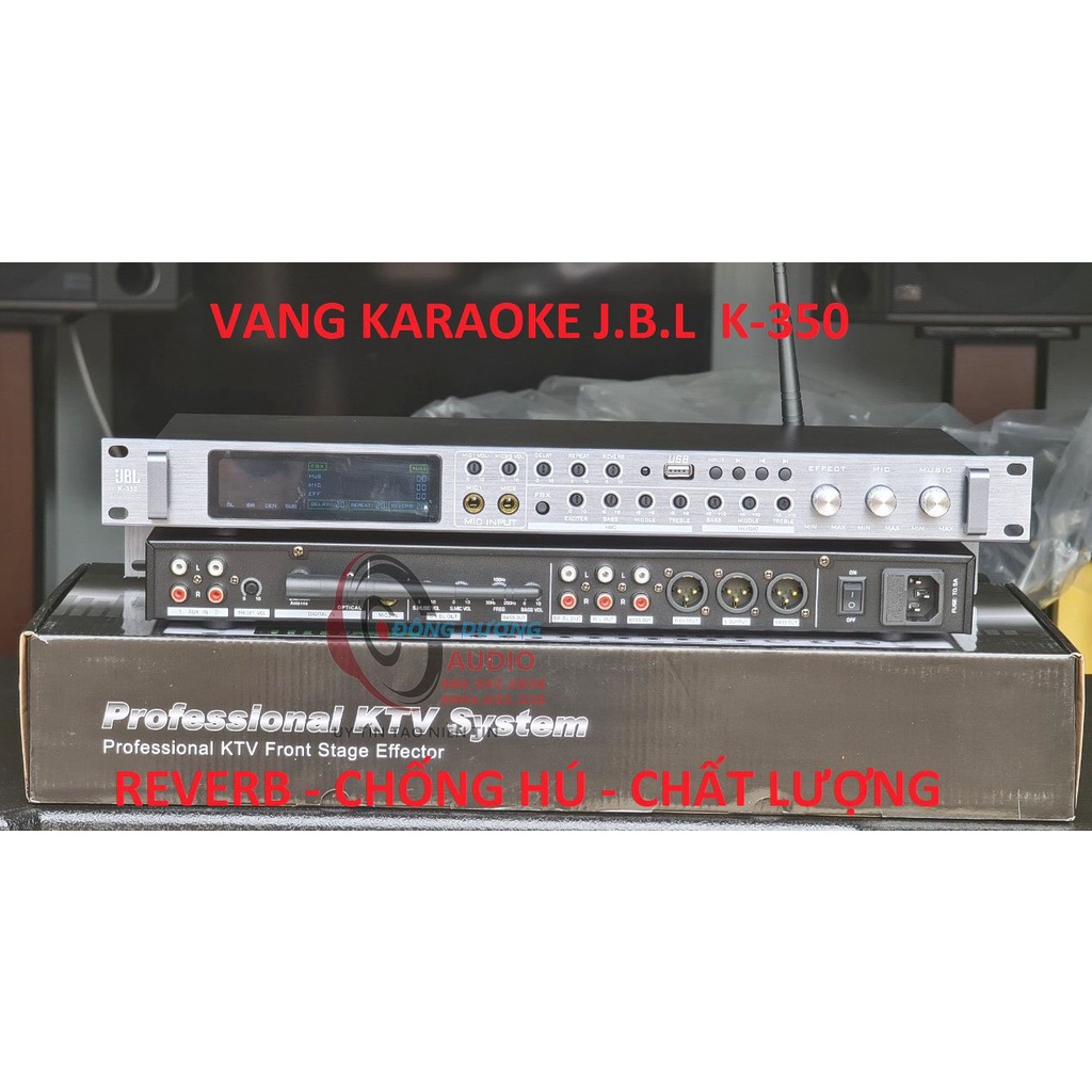 VANG KARAOKE CHỐNG HÚ 99% - VÀNG JBL K350 - CÓ KẾT NỐI BLUETOOTH