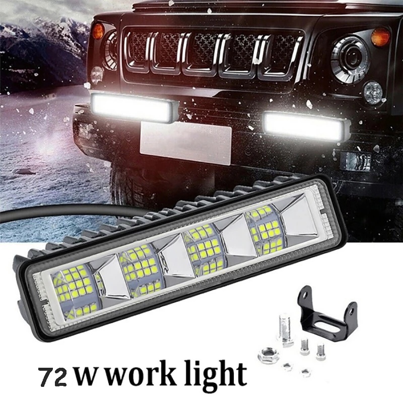 Đèn Led Trợ Sáng 72W - 24 Bóng Led - 24smd Cho Ô Tô, Xe Tải, Tàu Thuyền