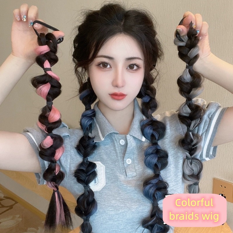 Bộ Tóc Giả Kiểu Buộc Đuôi Ngựa Kiểu Dáng Ngọt Ngào Thời Trang
