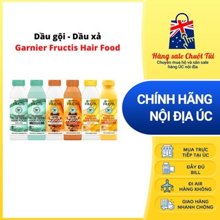 Dầu gội - Dầu xả Garnier Fructis Hair Food - Hàng Úc nội địa đủ bill