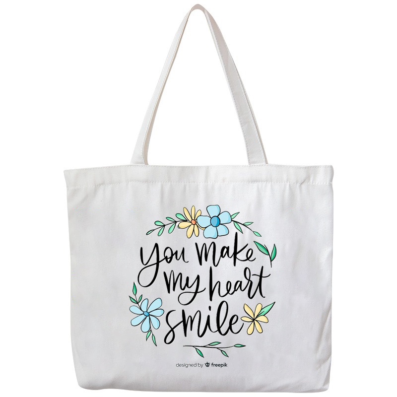 Túi Vải Tote Đeo Vai Form Ngang Lớn XinhStore Nhiều Mẫu