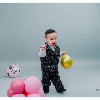 Set vest bé trai 4 chi tiết