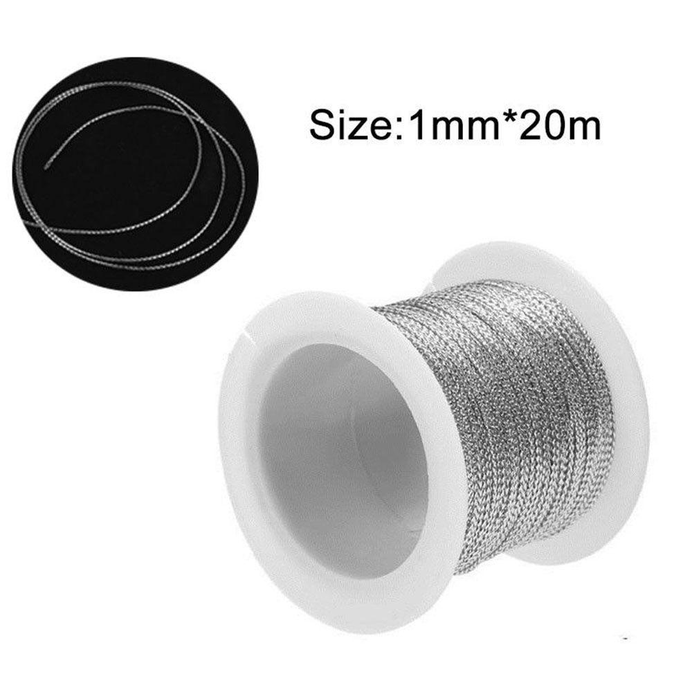 Aaron1 Dây Tự Làm 20 Mét 1mm|Dây Làm Vòng Cổ, Vòng Tay Chống Trượt Màu Đỏ