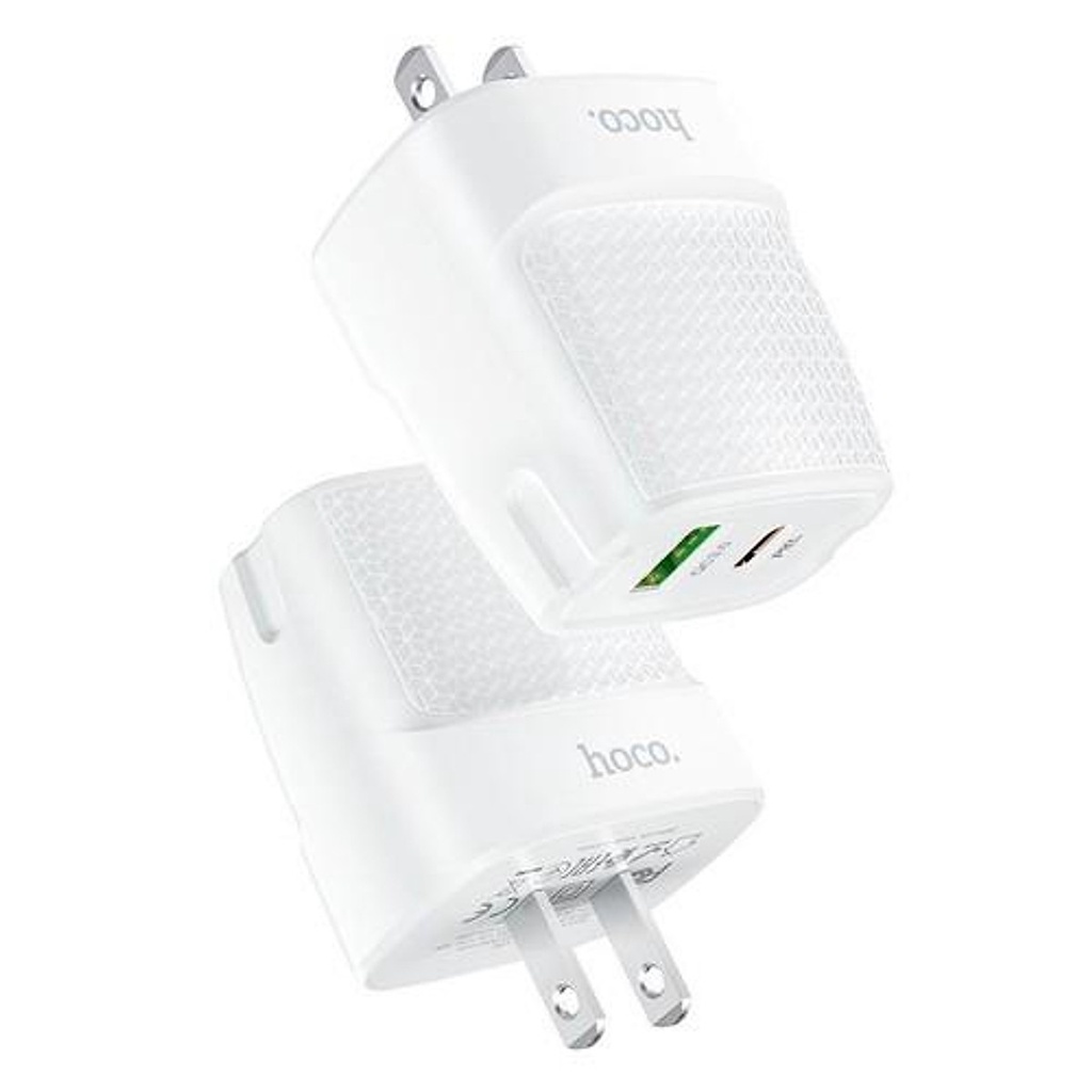 Cốc Sạc Nhanh Hoco. C85A Pd20W + Qc3.0 2 Cổng Sạc TypeC Và USB