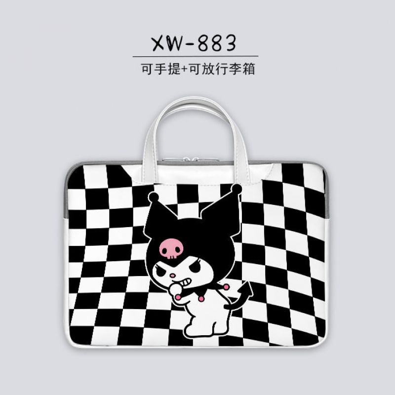 Túi Đựng Bảo Vệ Laptop Notebook 17-inch Họa Tiết Kuromi Hoạt Hình Dễ Thương