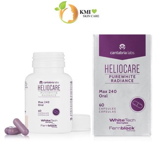 Viên uống trắng chống nắng Heliocare Purewhite Radiance Max 240 hộp 60 viên XT Tây Ban Nha