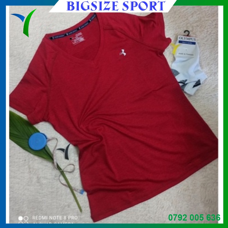 Áo Thun Xược Cổ Tròn Nữ Hàng Xuất Khẩu Co Dãn 4 Chiều - Hàng chính hãng Bigsize Sport - 100% made in VIỆT NAM 2023