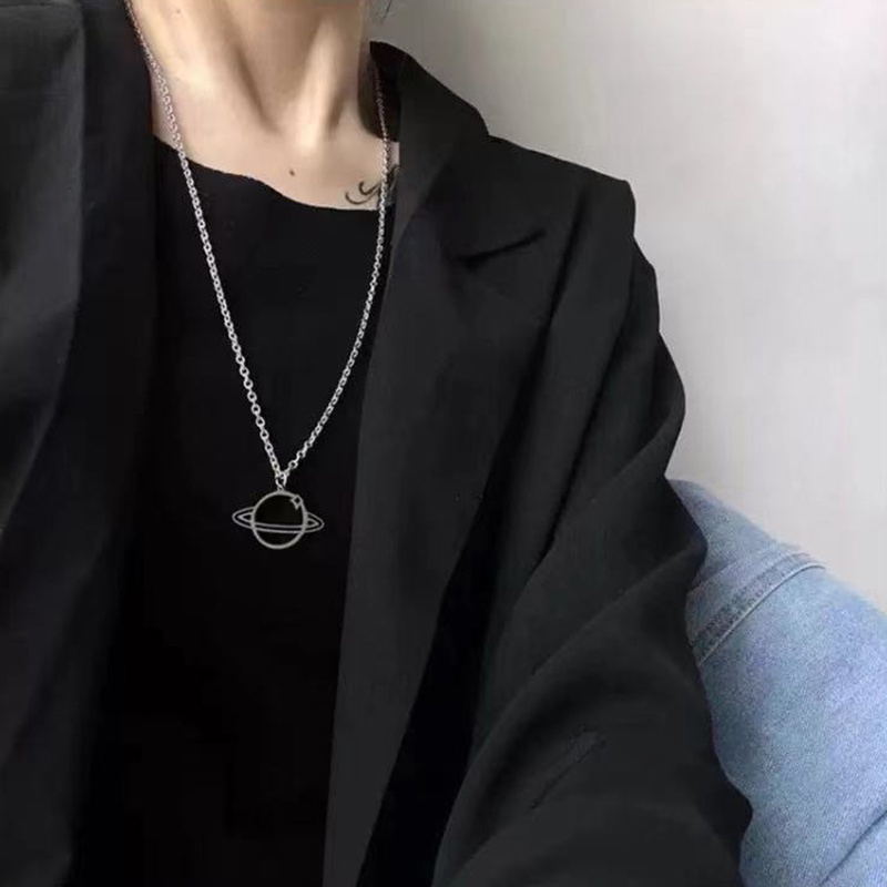 Vòng cổ Thép Không Gỉ Phong Cách Hàn Quốc Cho Nam Nữ