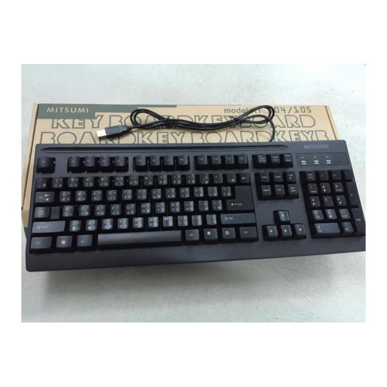 Bàn phím tiếng Trung Chính Hãng Mitsumi 8838 cỗng USB màu đen có dây