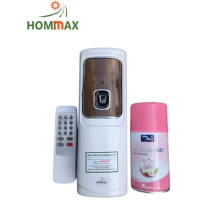 (Hommax) Combo Máy xịt phòng tự động cảm biến ánh sáng, có điều khiển và Nước hoa xịt phòng Hommax Hàn Quốc