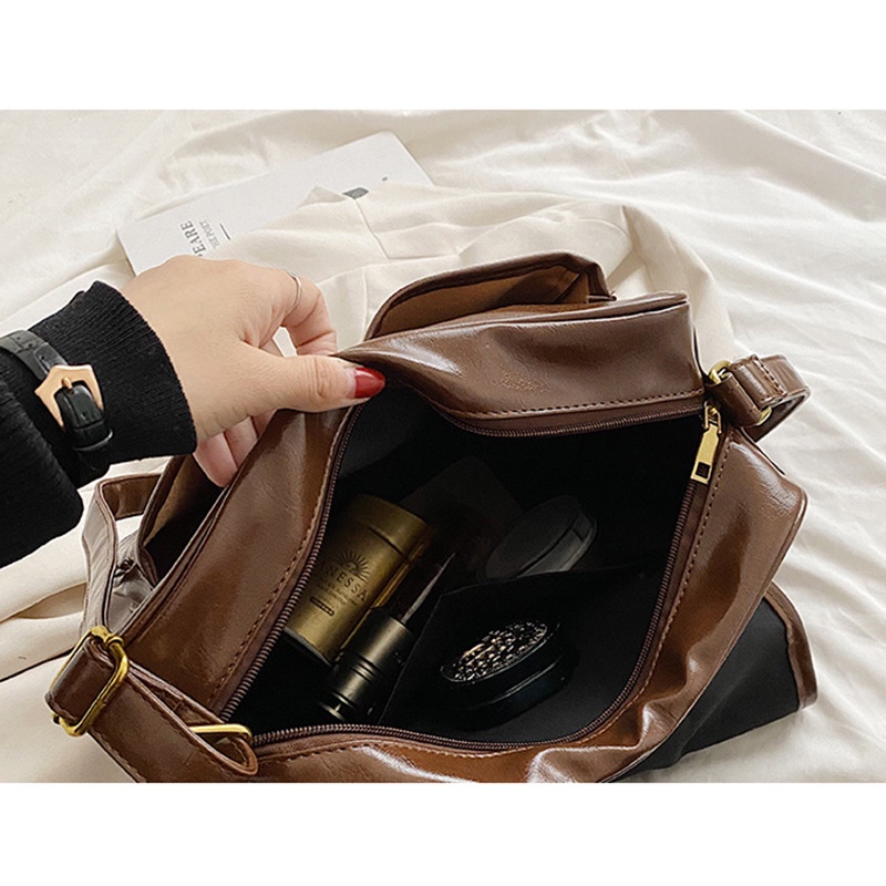 IELGY Túi Đeo Chéo Sức Chứa Lớn Phong Cách Hàn Quốc Đơn Giản Cho Nữ