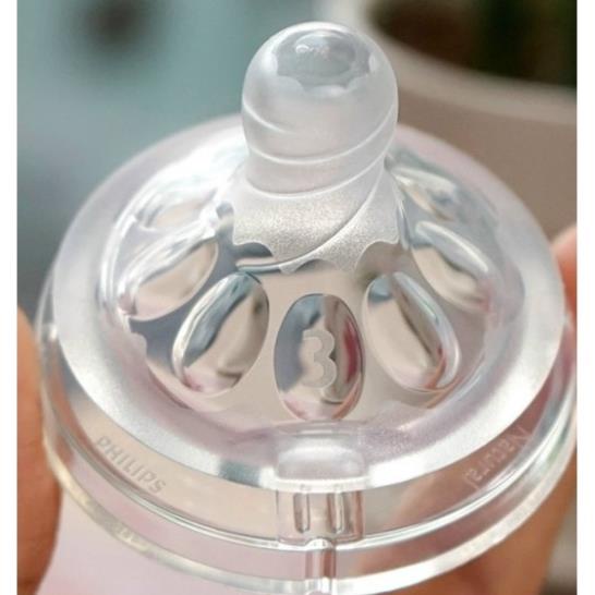Núm ti xoắn nhám siêu mềm thay thế bình sữa Avent Natural