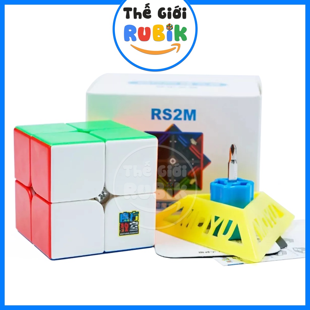Rubik 2x2 MoYu RS2M 2020 Có Sẵn Nam Châm Cao Cấp. Khối Lập Phương Rubic 2 Tầng 2x2x2. Đồ Chơi Thông Minh| Thế Giới Rubik