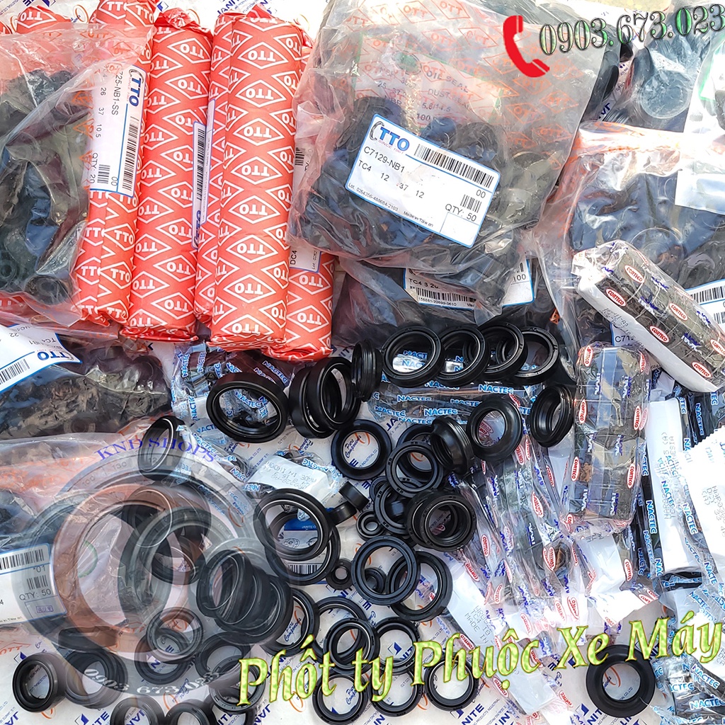 Phốt phớt giảm sóc phuộc trước & che bụi  Xe Máy Honda Yamaha các nhãn hiệu NOK, TTO, Nactec, OEM | KND Shops