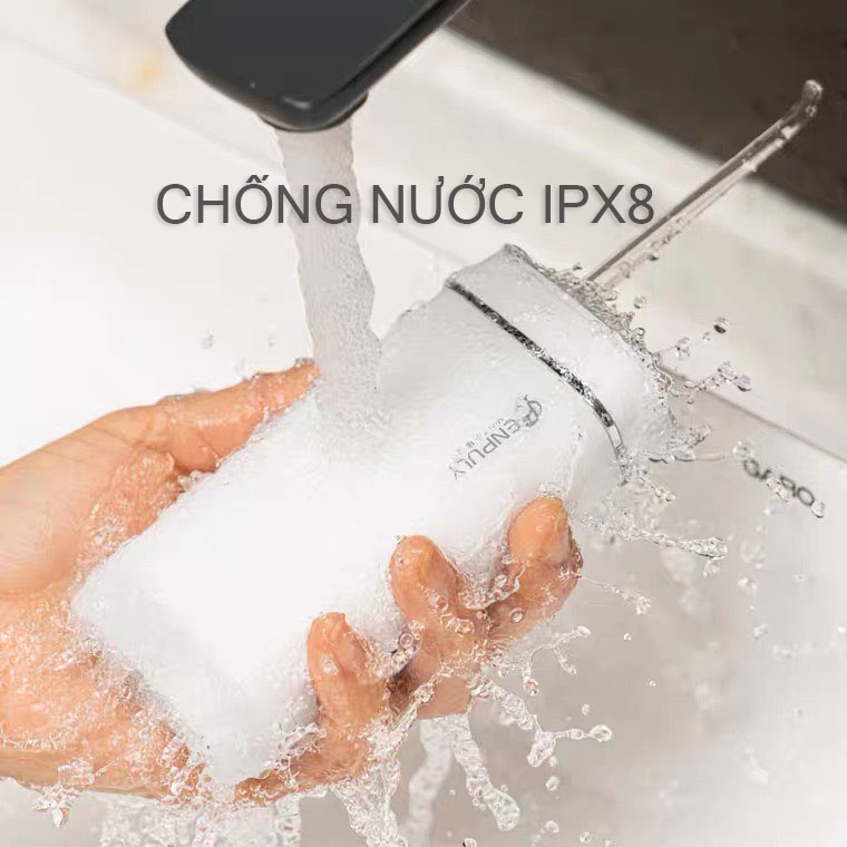 Máy tăm nước Xiaomi Enpuly ML6/ML6 Plus nhập khẩu cao cấp, công suất mạnh, chống nước IPX7