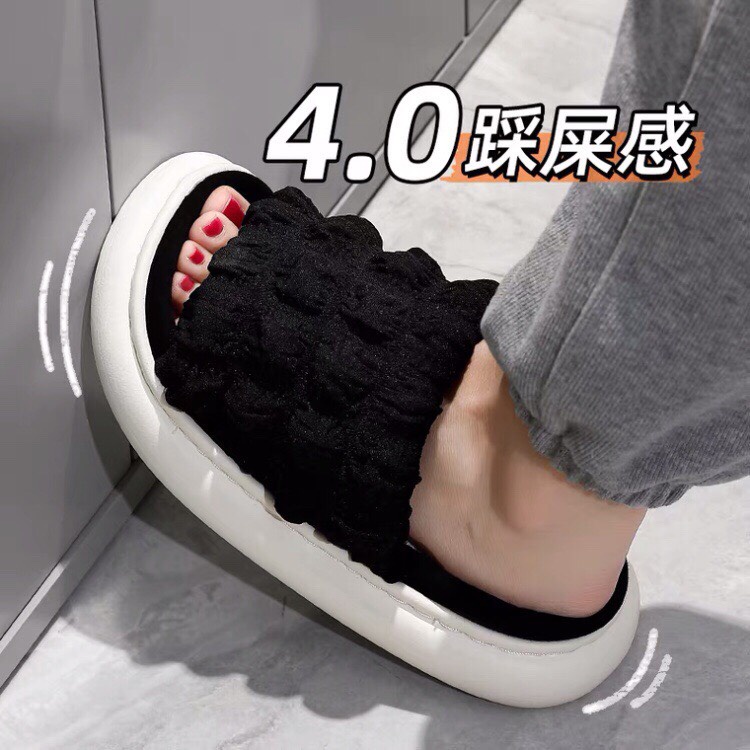 DÉP LÔNG QUAI NGANG ĐẾ BÁNH MÌ KIỂU NHÚN