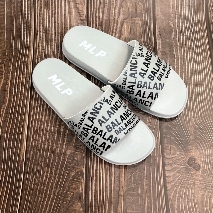 Dép nam quai ngang Balencia siêu nhẹ đế đúc chữ chống trơn trượt hàng xịn xò MLP03