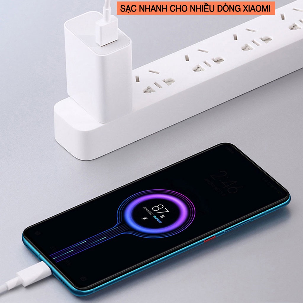 Bộ củ cáp sạc nhanh Xiaomi Mi 67W Zin Tubor VÀ Bộ Sạc 33W kèm Cáp sạc 6A USB Type-C cho Xiaomi 11 Pro &amp; Xiaomi 11 Ultra