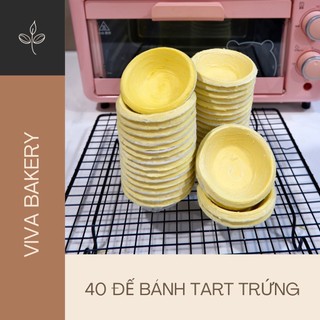 Đế bánh tart Vivabakery vị truyền thống dùng làm bánh tart trứng loại tốt (40 cái) VV3