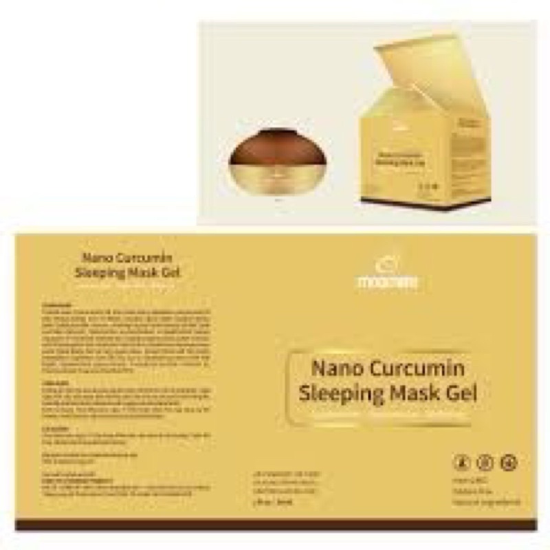 Mặt Nạ Ngủ Nghệ Nano Moomery Curcumin – Trẻ hóa mịn da chính hãng