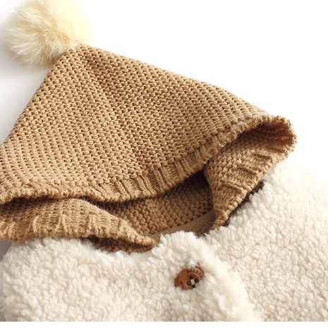 Áo Khoác Lông Cừu Không Tay Dễ Thương Thời Trang Thu Đông Cho Bé 1-3 Tuổi