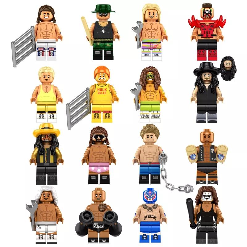 Mô Hình Tòa Nhà John Cena WWE Minifigures The Rock Johnson