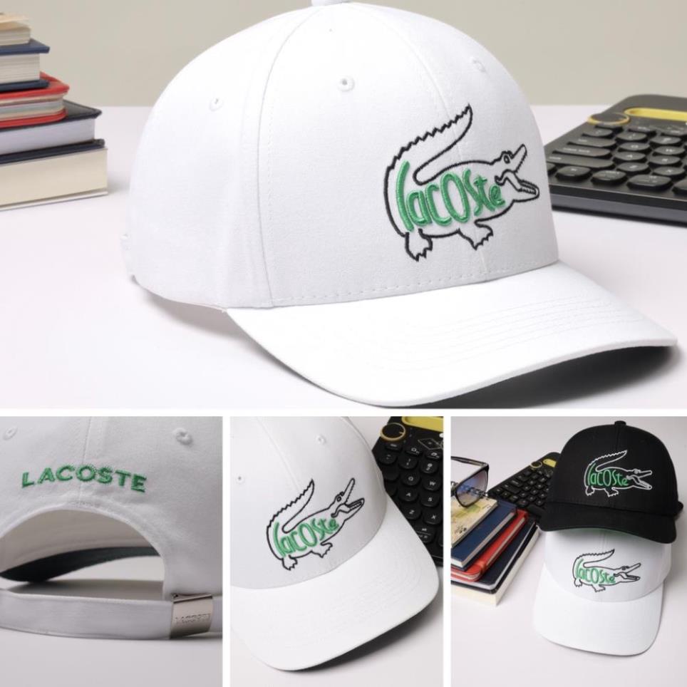 Mũ lưỡi trai LACOSTE 1972 màu đơn giản, năng động, quai cài kim loại, phom cứng cáp vải cotton Hàn Quốc . xịn sò .