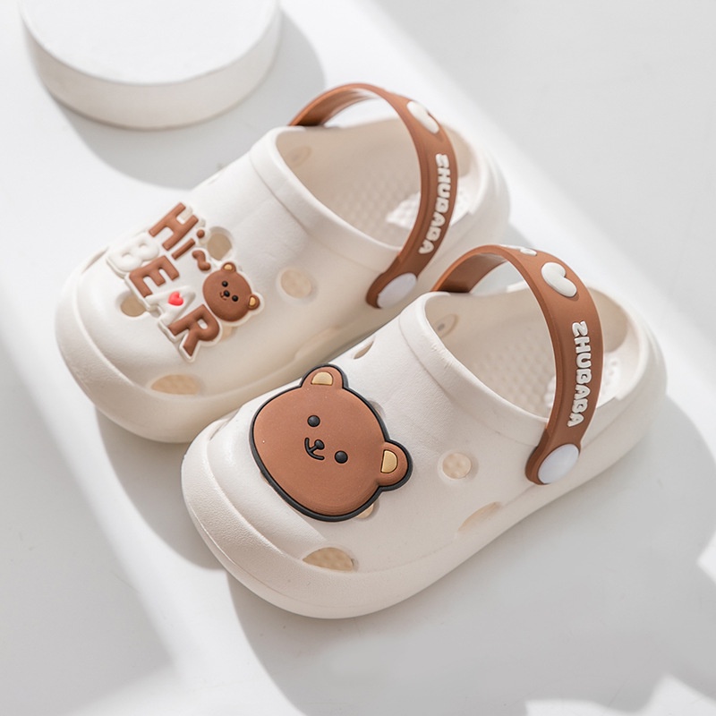 Dép cho bé trai bé gái, dép sục cross siêu nhẹ chống trươn trượt hình cute xinh xắn chính hãng Zuobaba