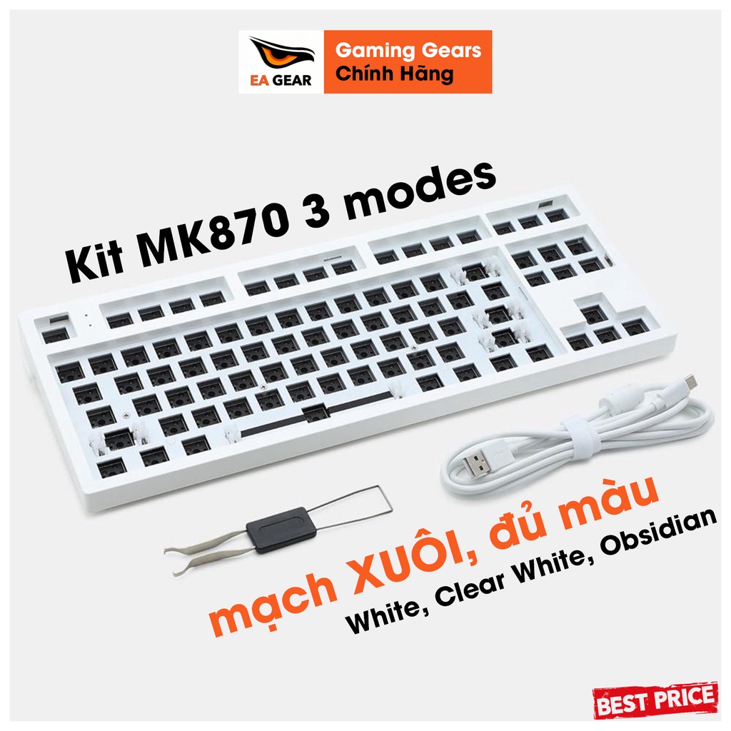 Kit bàn phím custom FL-Esports MK870 3 modes (mạch xuôi) - EA Gear