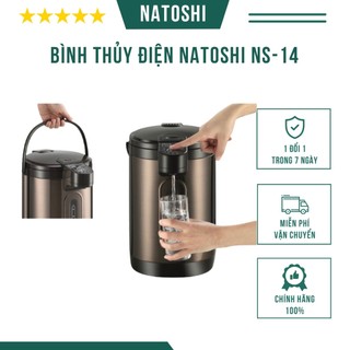 Bình thủy điện natoshi ns-14 dung tích 4l, bình thủy điện chất liệu inox 304 tích hợp tới 5 chế độ giữ ấm - bh 12 tháng
