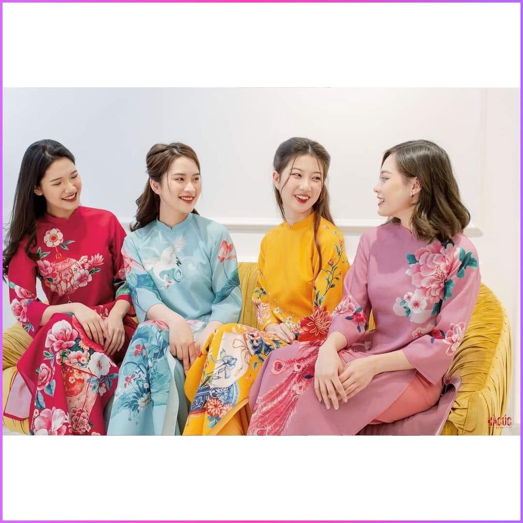 Áo Dài Nữ Cách Tân Trẻ Đẹp Siêu Xinh Mẫu Mới Nhất - Áo Dài Cách Tân Chất Lụa Cao Cấp  - Shop PT