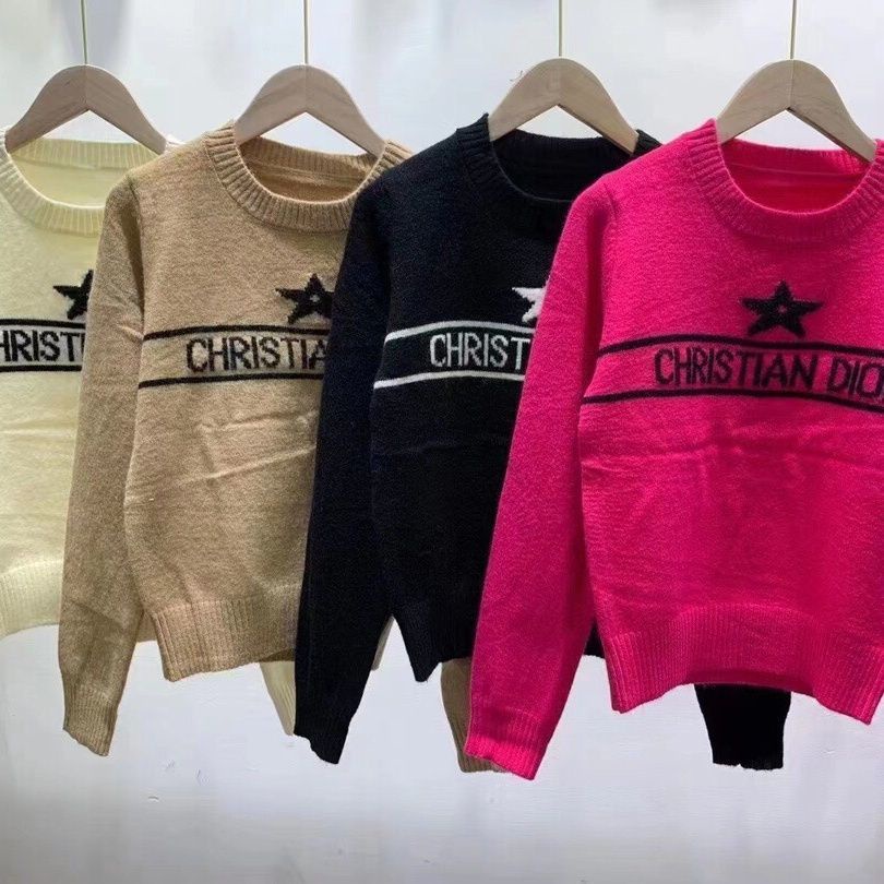 Hàng Có Sẵn!Dior!Áo Khoác Cardigan Dệt Kim Cổ Chữ V Thiết Kế Mới Thời Trang Dành Cho Cặp Đô