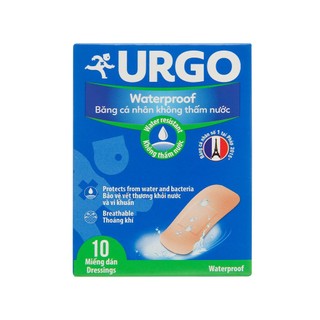 Hộp 30 Miếng Băng Cá Nhân Không Thấm Nước Urgo Washproof Bản Lớn