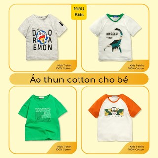 Áo thun bé trai nhiều họa tiết dễ thương, đáng yêu chất thun Cotton Co giãn thấm hút thoáng mát Cho Bé mặc nhà đi học