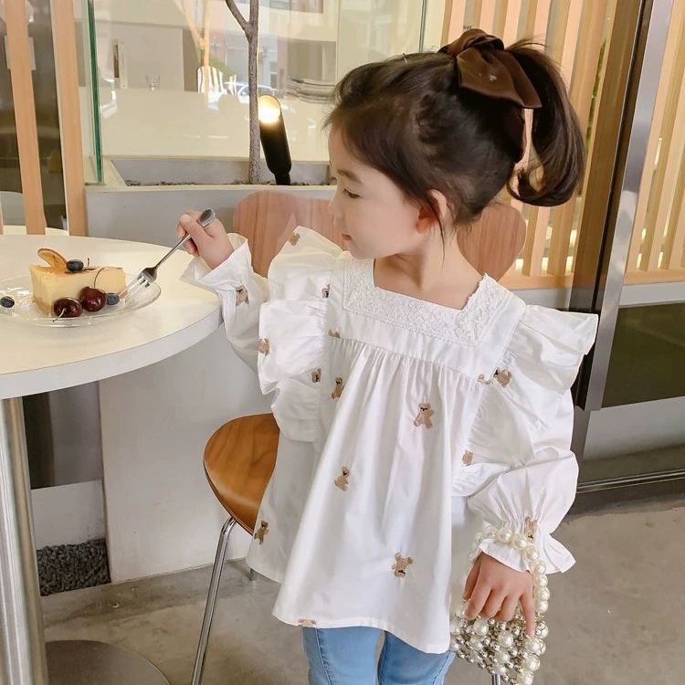 Áo Sơ Mi Phong Cách Hàn Quốc Mới Cho Bé Gái