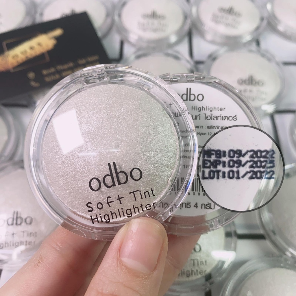 Phấn Bắt Sáng Có Nhũ Mini Màu Trắng Odbo Soft Tint Highlighter OD173