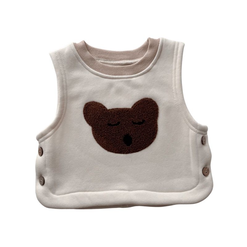 Áo Khoác Lót Nhung Giữ Ấm Phong Cách Ins Hàn Quốc Dễ Phối Đồ Cho Bé Sơ Sinh