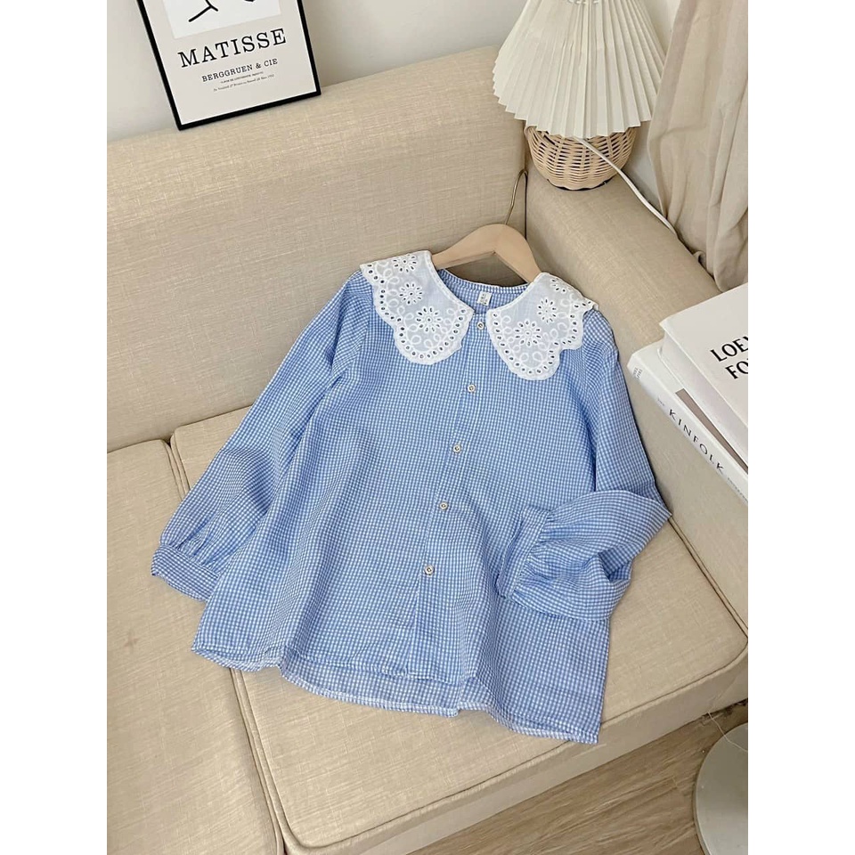 Áo babydoll tay bèo tiểu thư hàng QCCC loại 1 A0009 aosomicongsothietke