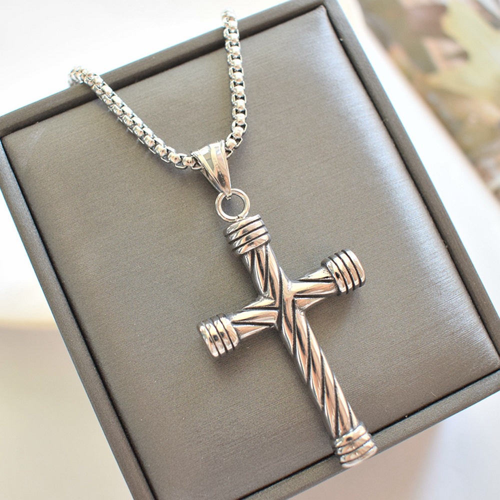 Dây Chuyền Nam Nữ Bạc Mặt Chữ Thập LOKI. Accessories Cao Cấp - Vòng Cổ Nam Hot Chất Liệu Titan- Vòng Cổ Thánh Giá