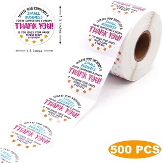 Tem dán Thank You 500 tem cuộn to