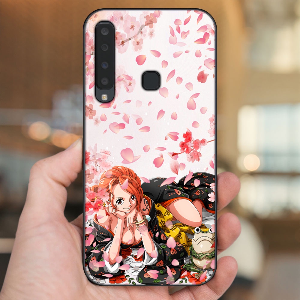 Ốp lưng Samsung A9 2018 viền đen in hình Nami One Piece Đảo Hải Tặc