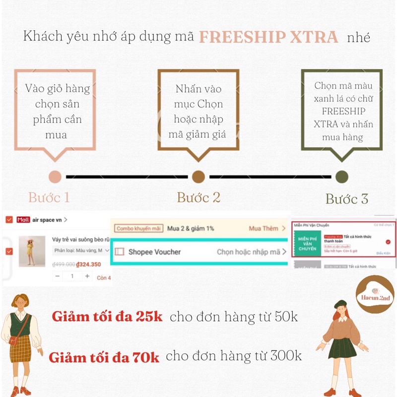 Yếm Đầm 2HAND Nữ thời trang ĐƯỢC CHỌN MẪU