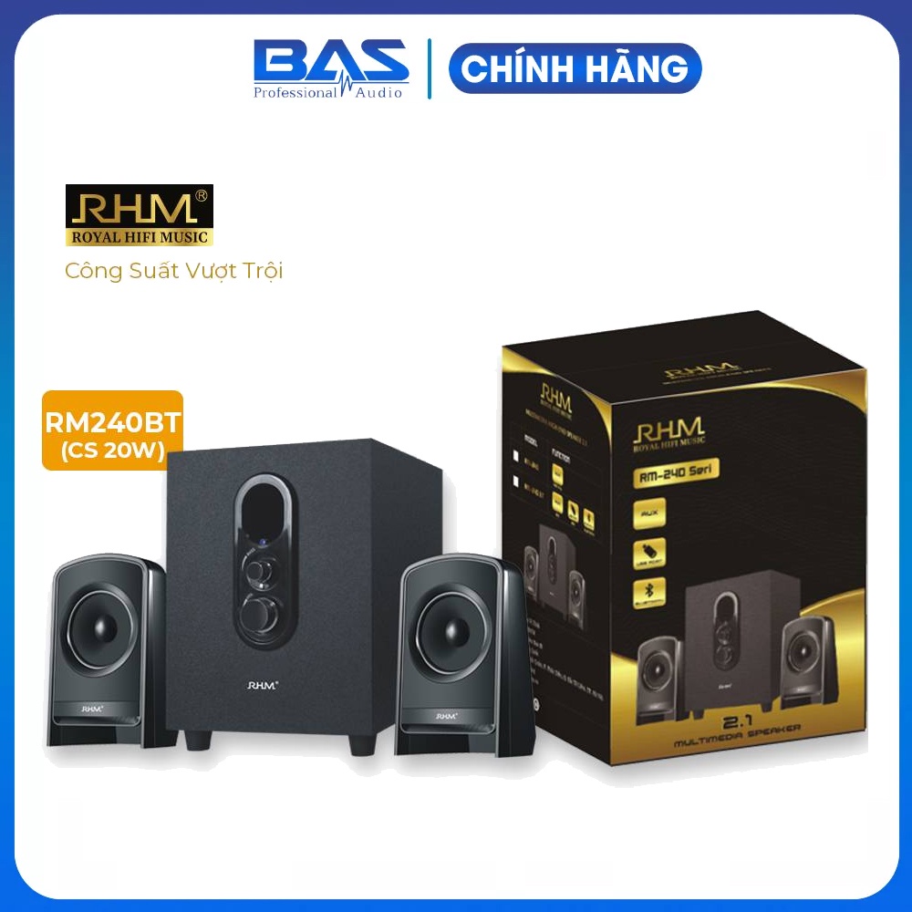 loa vi tính RHM241BT, loa bluetooth, công suất 20W