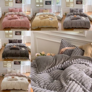 Bộ chăn ga gối nỉ lông chồn cao cấp chất đẹp