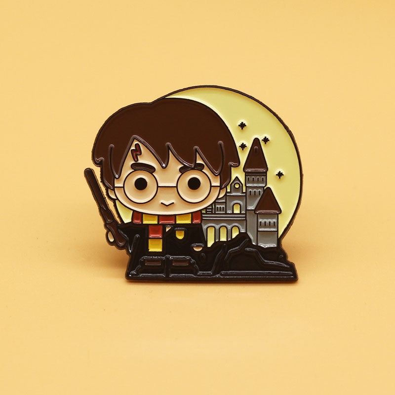 Harry Potter Harry Potter Lâu Đài Ma Thuật Huy Hiệu Hogwarts Phụ Kiện Harry Potter Pin Harry Potter 