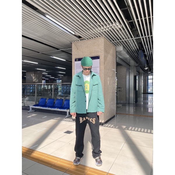 Basics tweed flannel shirt